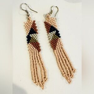 Ink & Alloy Beaded Earrings